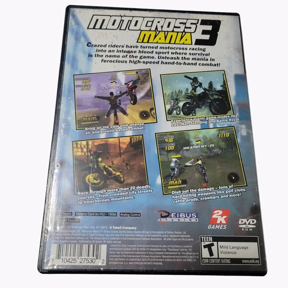 Motocross Mania 3 Sony Playstation 2 PS2 Video Game Includes Case and Manual - Picture 2 of 5